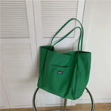 Canvas Large-capacity Shoulder Bag Tote Handbag