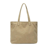 Japanese Canvas One-shoulder Tote Bag for Shopping and Commuting