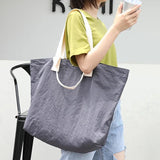 Large-capacity Casual Canvas Nylon Shoulder Bag Women