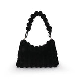 Winter Plush Ladies Shoulder Bag Tote High Maomao Fold Underarm Bag