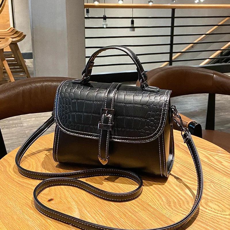 Urban Texture Small Square Bag Single Shoulder Messenger Bag