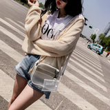 Summer Jelly Shoulder Bag Transparent Small PVC Handbag