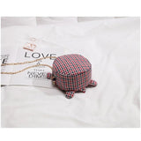 One-shoulder Lattice Ellipse Student Leisure Style Zipper Bag