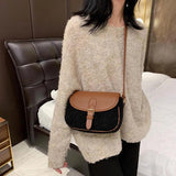 Winter PU Leather Chain Crossbody Bags for Women Handbags and Purses
