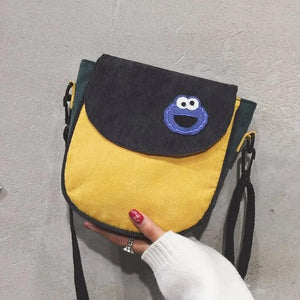 Canvas Ladies Shoulder Bag Soft Casual Girl Flip Zipper Solid