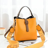 Portable Bucket Bag Lady Shoulder Bag Female Bag