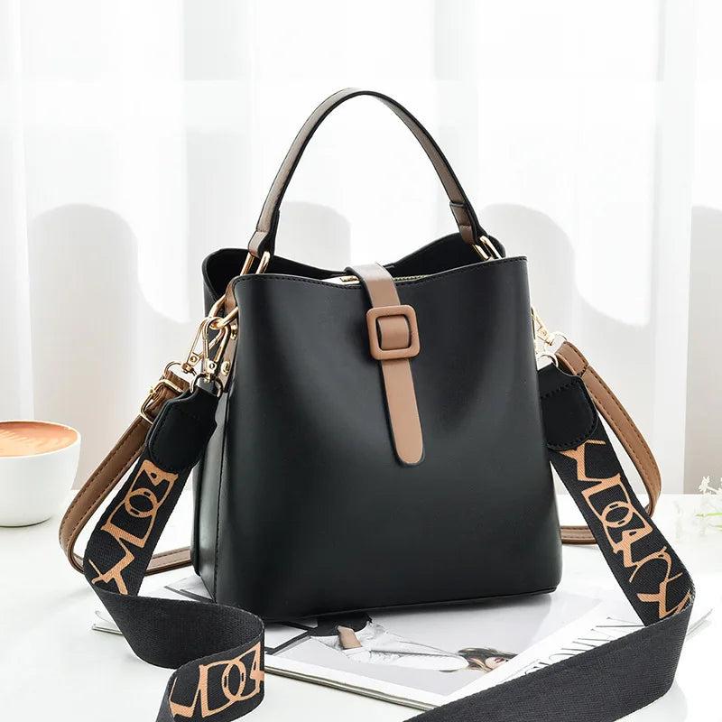 Portable Bucket Bag Lady Shoulder Bag Female Bag