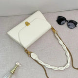 Vintage Crossbody Shoulder Bag PU Leather Handbags Ladies Braided