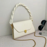 Vintage Crossbody Shoulder Bag PU Leather Handbags Ladies Braided