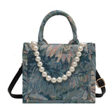Pearl Crossbody Shoulder Bag for Women Handbags and Purses