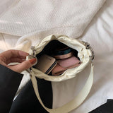 Small Square Shoulder Bags Solid Chain Crossbody Bags for Women