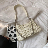 Small Square Shoulder Bags Solid Chain Crossbody Bags for Women