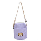 Velvet Bear Child Student Shoulder Diagonal Bag
