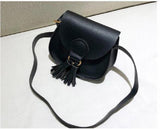Kids Small Tassel Messenger Bag Solid Cover Crossbody Bag