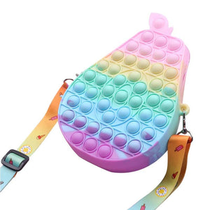 Avocado Silicone Coin Purse Ladies Messenger Bag