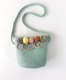 Mini Shoulder Bag Girls Straw Beach Bag