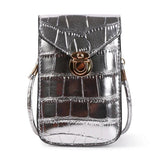 Mini Cell Phone Bags 2 Layer PU Leather Small Shoulder Crossbody Bag Clutch Bag