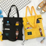 Women Backpack Handbag Cartoon Canvas Girl Student School Shoulder Bag