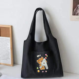 Canvas Vest Bag Women's Reusable Shopping Bags Casual Tote Bag
