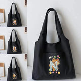 Canvas Vest Bag Women's Reusable Shopping Bags Casual Tote Bag