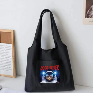 Canvas Commuter Shopper Vest Bag Women's Shopping Bags Cotton Cloth Astronaut Se