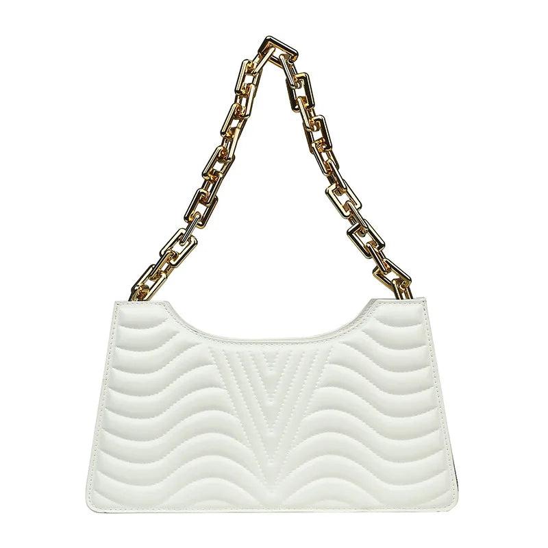 Rhombus Shoulder Bag PU Leather Handbag