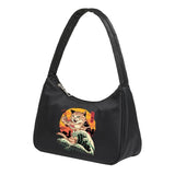 Women Underarm Bags Clutches Shoulder Handbag Cat Print