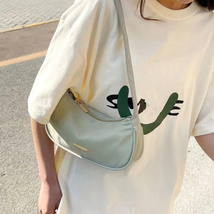 D0LF Small Nylon Shoulder Bags for Women Ladies Mini Handbags