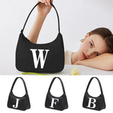 Initials Print Underarm Shoulder Bag for Women
