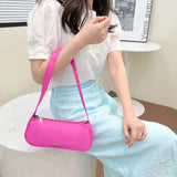 Nylon Totes Bags Shoulder Underarm Bag Women Casual Solid Handbags