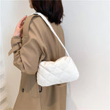 Quilted Ladies Commute Bag Soft Shoulder Bag for AutumnWinter