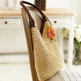 Retro Casual Women's Totes Shoulder Bag Straw Handbags 2021