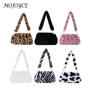 Animal Pattern Shoulder Bag Top-handle Tote Party Clutch