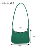 Solid Shoulder Bag Female Messenger Bag Women Zipper Handbag