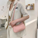Vintage PU Leather Women's Shoulder Bag Casual Underarm Hobo Handbag