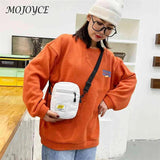 Corduroy Zipper Messenger Bag Autumn Winter Multi-layer Shoulder Bag