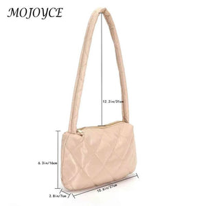 Quilted Women's Commute Bag Nylon Zipper for Autumn Winter
