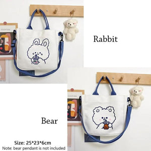 Corduroy Single Shoulder Bag Messenger Bag Solid Buckle