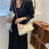 Women Cloud Bubs Shoulder Bag Soft Cloth Fabric