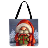 Christmas Cat Dog Cartoon Printed Shoulder Shopping Bag