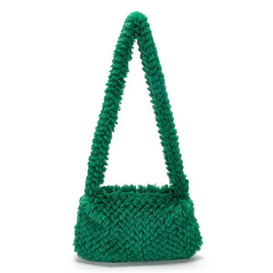 Plush Heart Top-handle Underarm Bag for Women