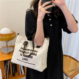 Large Capacity Canvas Shoulder Bag Handbag for Women