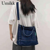 Denim Ladies Handbag Tote Bag Adjustable Strap