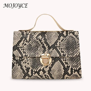 Serpentine Crossbody Handbag Leather Casual Shoulder Bags