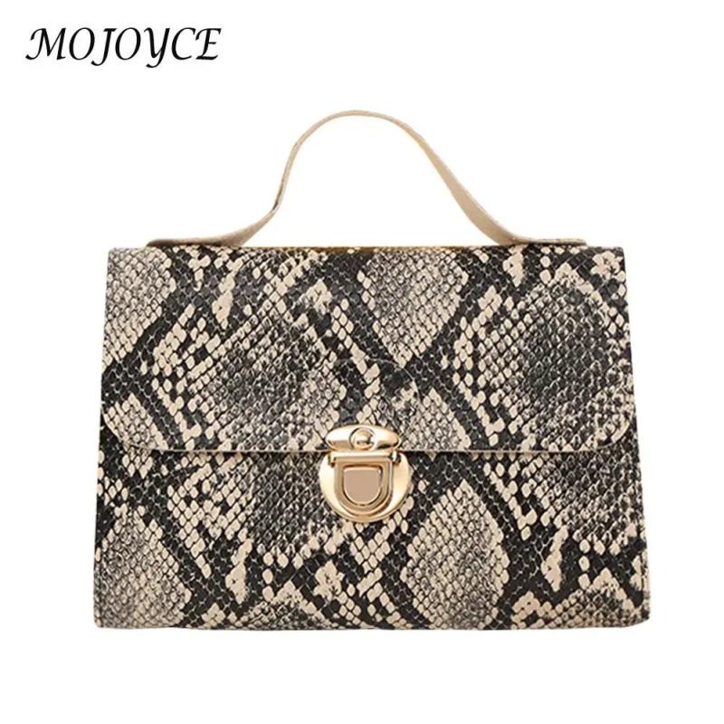 Serpentine Crossbody Handbag Leather Casual Shoulder Bags