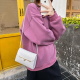 Women's Small Messenger Bag Candy Lock Buckle