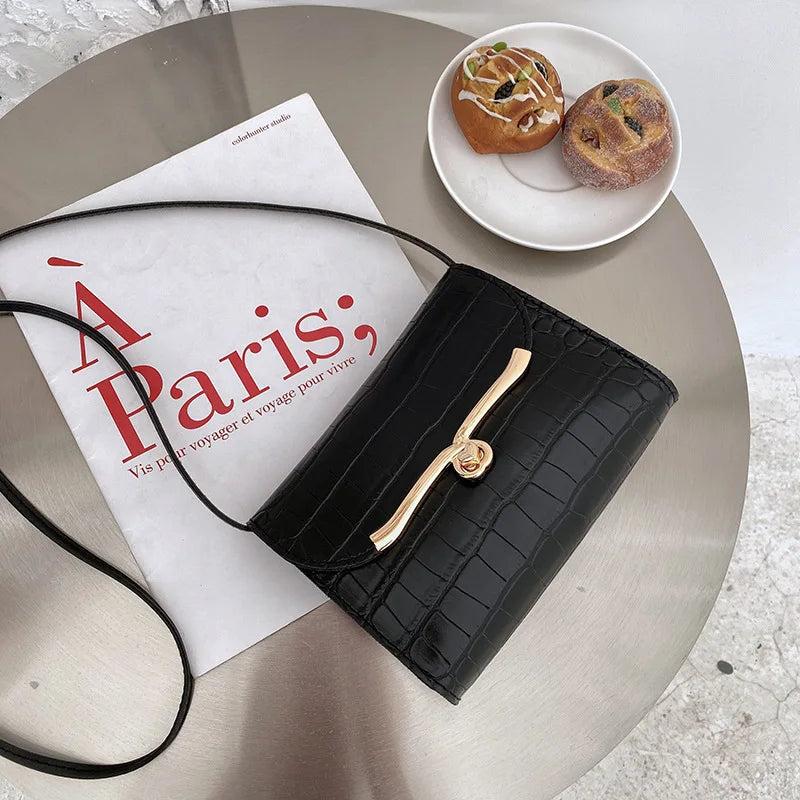 Women's Small Messenger Bag Candy Lock Buckle