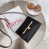 Women's Small Messenger Bag Candy Lock Buckle