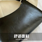 Retro Women's Shoulder Bag Tote Solid Underarm Messenger Handbag