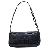 Women Stone Pattern PU Leather Handbags Lady Pure Shoulder Underarm Bag